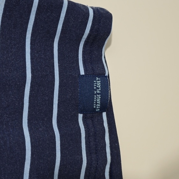 {Strange Planet} Men's Striped T-Shirt Alien Head Soft Nathan W Pyle - Picture 8 of 11